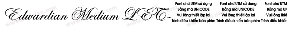 Edwardian Medium LET字体转换
